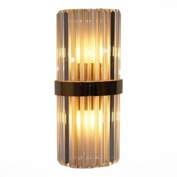 Настенный светильник 2*Е14 SL1176.201.02 золотистый/прозрачный Arezzo ST-Luce