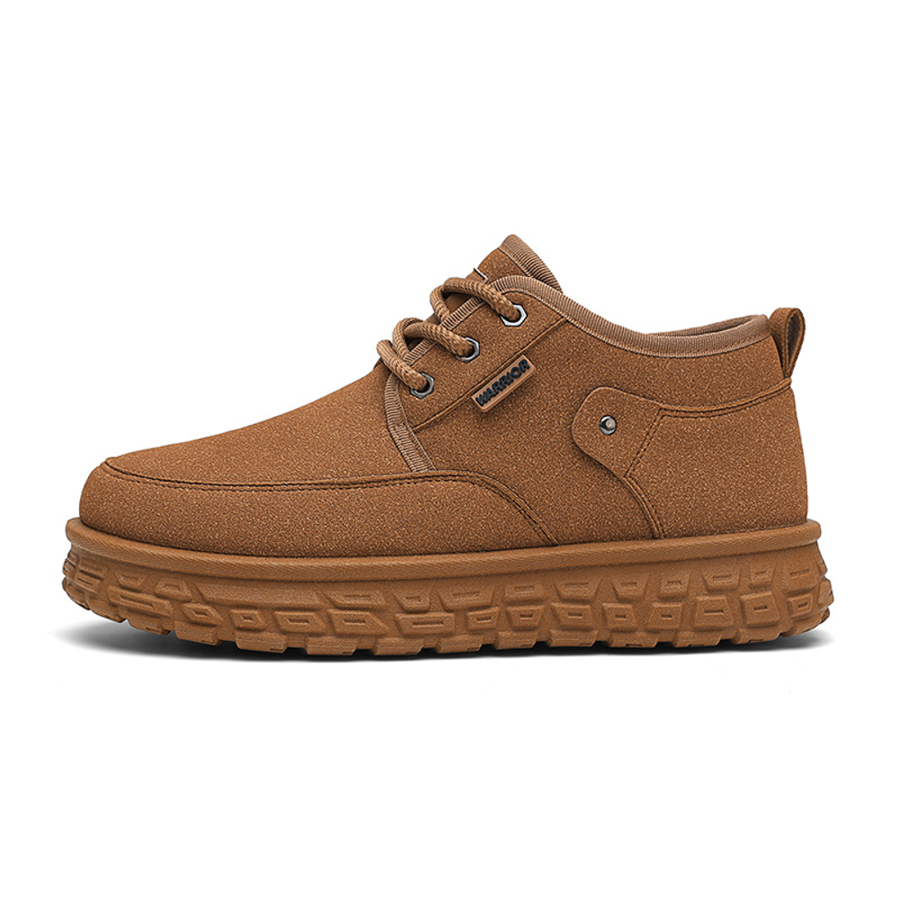 Warrior Synthetic Leather Thermal Height Increasing Abrasion Resistant Low top Insulated Shoes Men"s