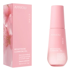 AMIJOLI Гидрофильное масло для снятия макияжа с экстрактом сакуры-Brightening Cleansing Oil Sakura Radiance, 150мл