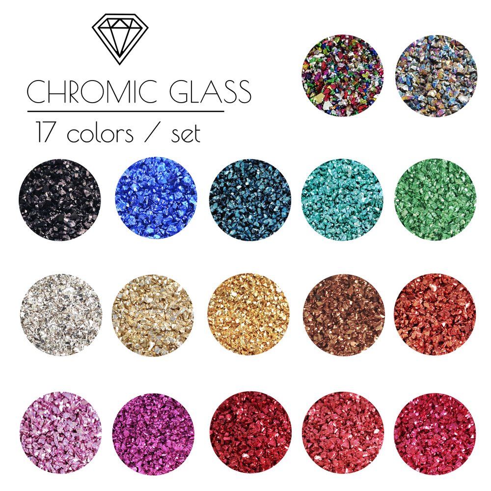 Набор Chromic Glass, 17 цветов