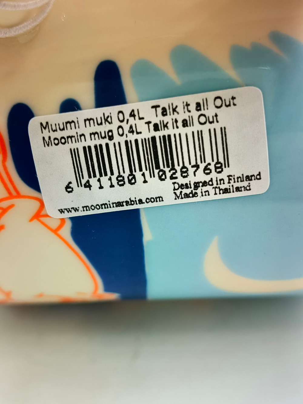 Кружка Moomin Arabia "Talk it all Out", витрофарфор, 400 мл (из Финляндии)