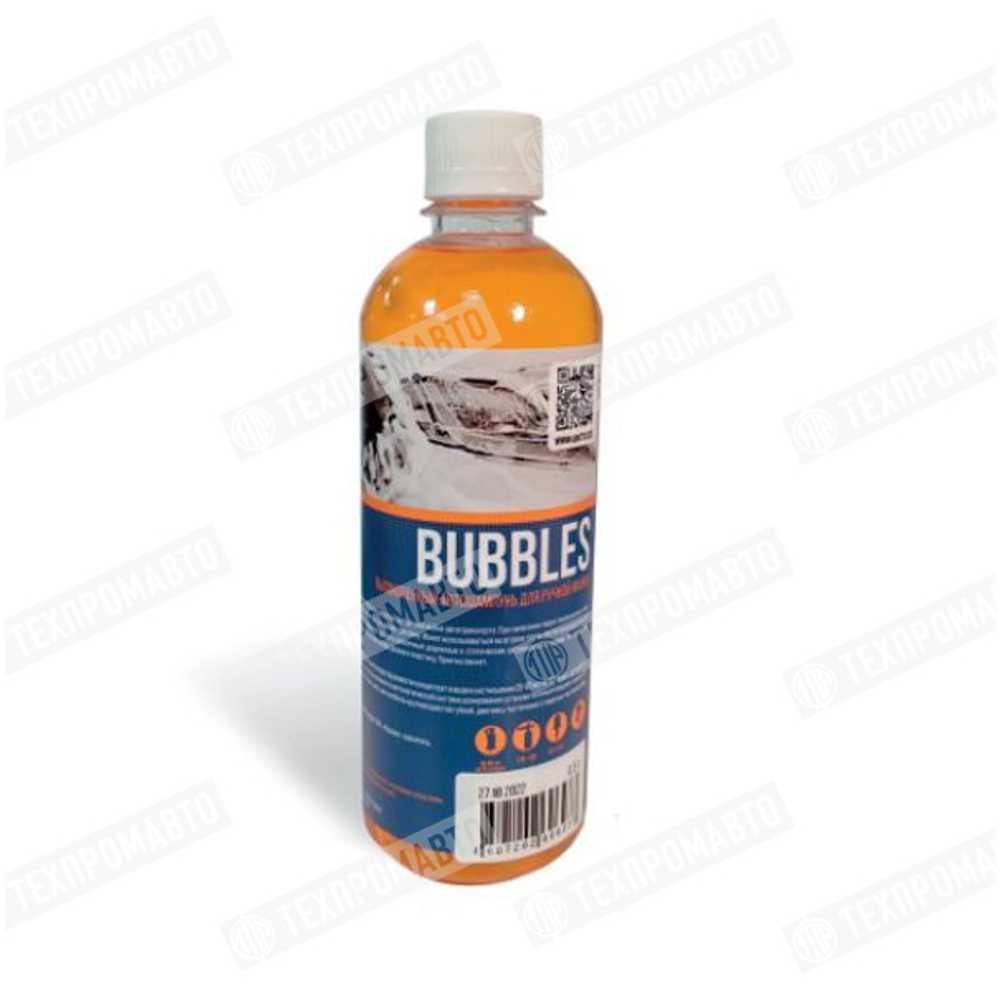 BUBBLES высокопенный автошампунь для ручной мойки 0,5л