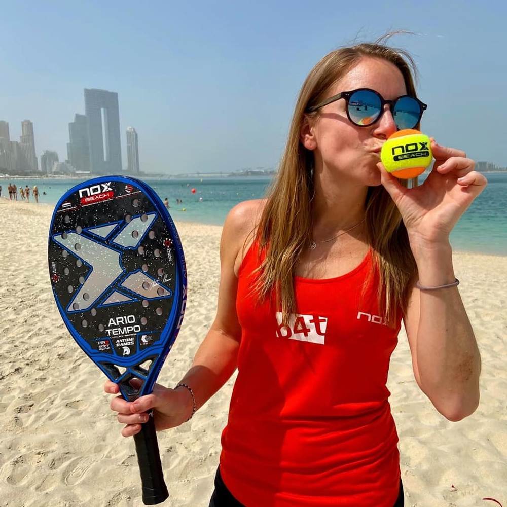 Мячи для пляжного тенниса Nox ITF Beach Tennis пакет 3 шт.