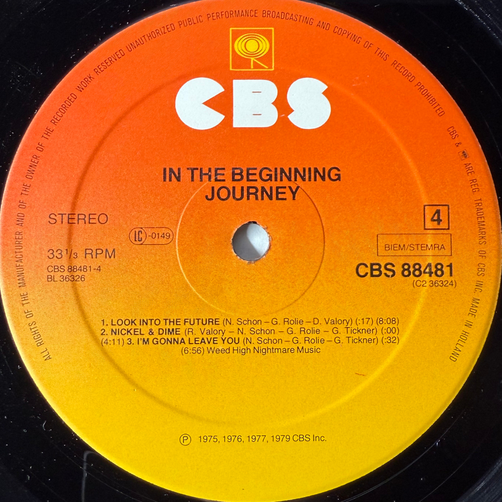 Journey - In The Beginning 1975-1977 2LP (Голландия 1979г.)
