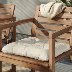 IKEA KUDDARNA  (ИКЕА КУДДАРНА)  -  Подушка на стул садовая - светлый серо-бежевый 50х50 см