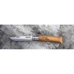 Нож Opinel №8, углеродистая сталь, рукоять из дерева бука, блистер