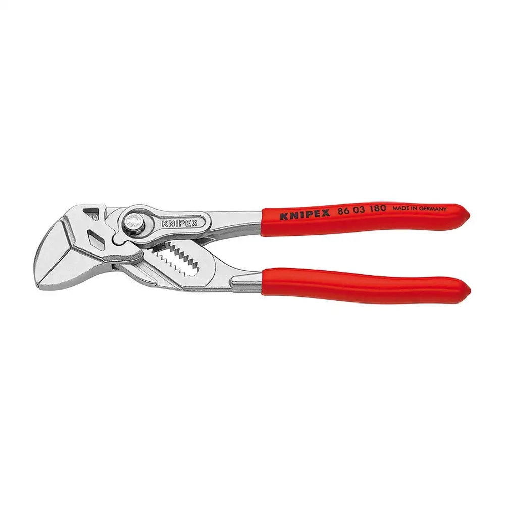 Клещи переставные-гаечный ключ хромированные 180 мм Knipex 86 03 180