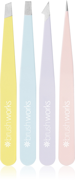 Brushworks Tweezer Set Mixed - набор щипцов, 4 szt.