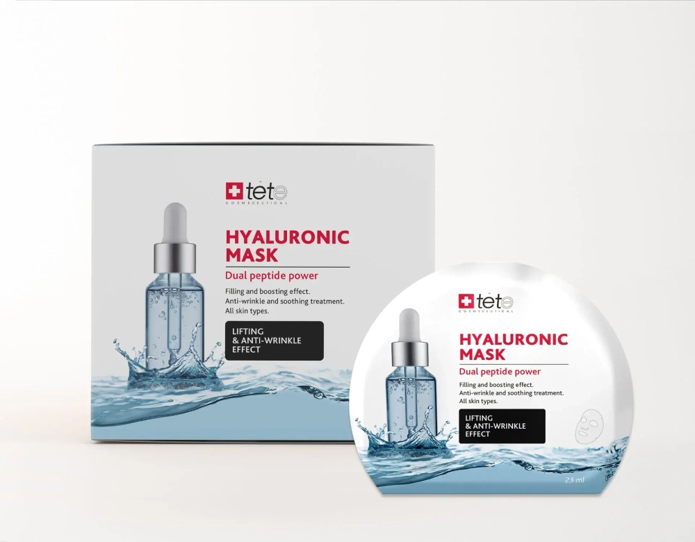 Маска тканевая BOX Hyaluronic Mask Lifting and anti-wrinkle effect, 6 шт
