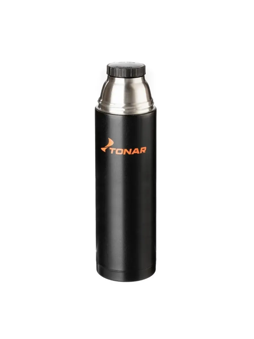 Термос (HS.TM-026) 1200ML черный (дополн.пласт.чашка)