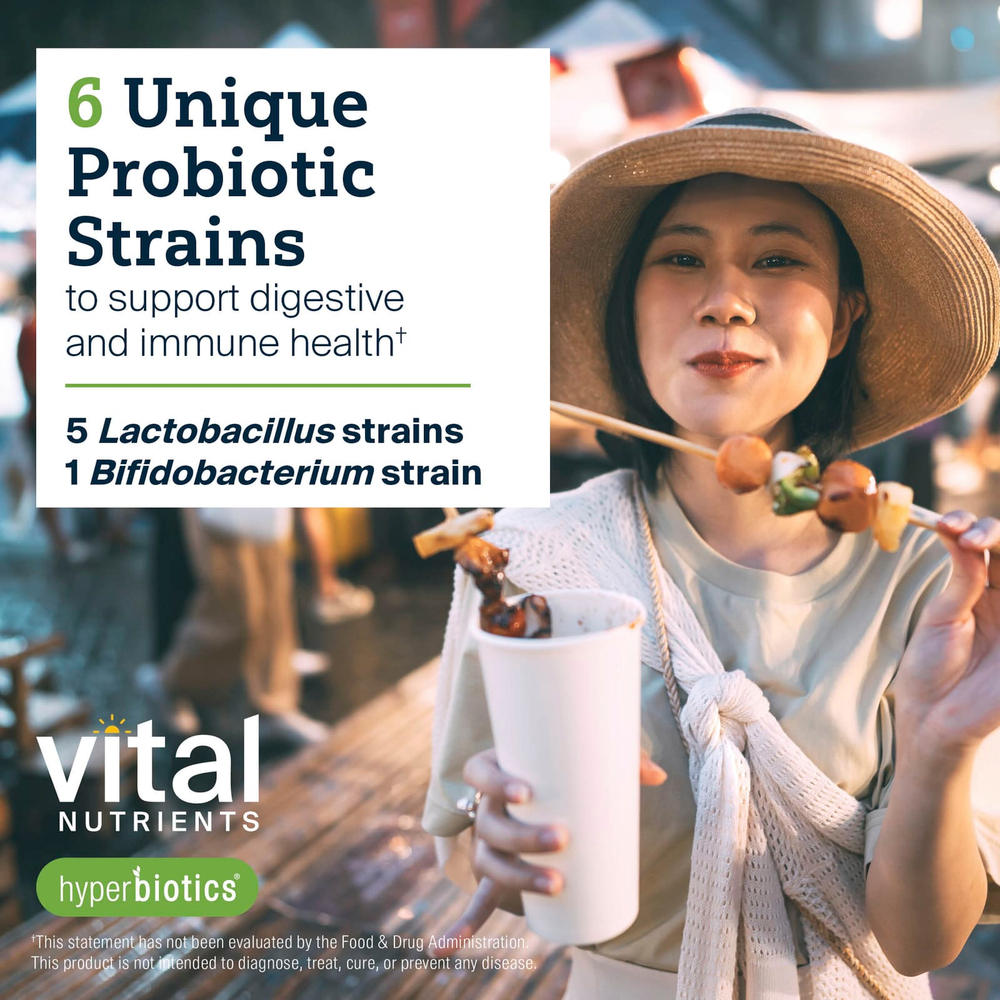 Vital Nutrients, Hyperbiotics®, натальный пробиотик, 30 веганских таблеток