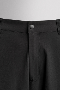 ZARA БРЮКИ ТЕХНИЧЕСКИЕ С КАРМАНАМИ, ЧЕРНЫЙ