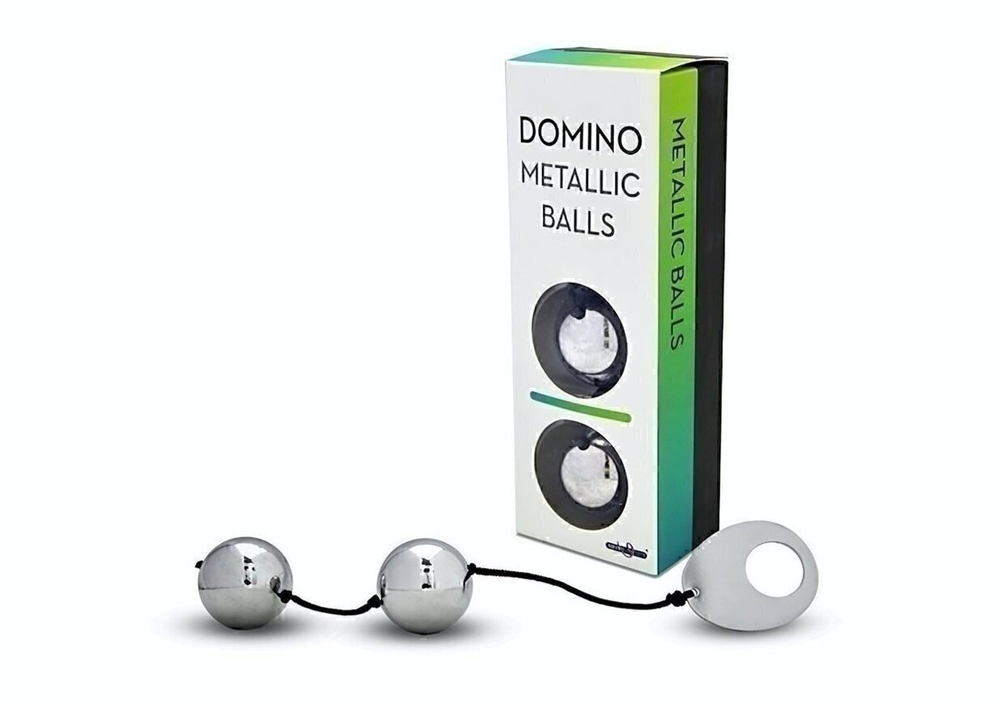 Металлические вагинальные шарики RANGE DOMINO METALLIC BALLS (Цвет: серебристый)