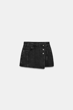 ДЖИНСОВЫЕ ЮБКА-ШОРТЫ Z1975 С ЗАПАХОМ — ZARA