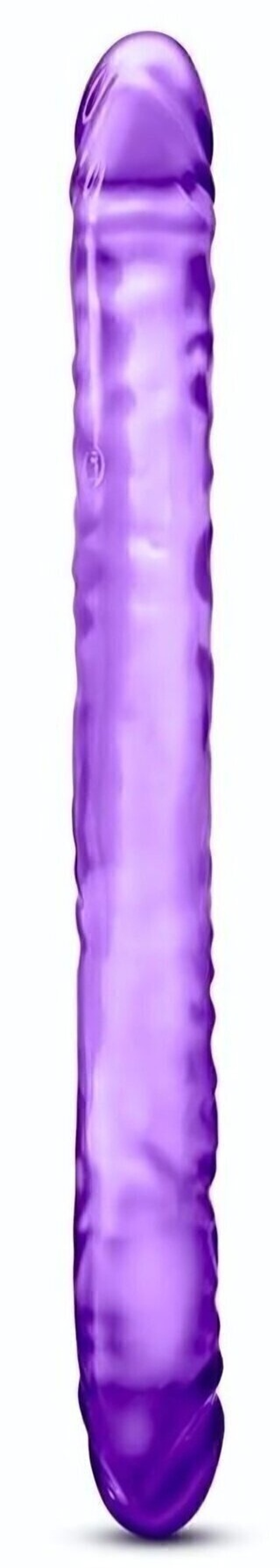 Фиолетовый двусторонний фаллоимитатор 18 inch Double Dildo - 45 см. (Цвет: фиолетовый)