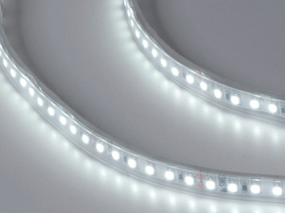 Светодиодная лента 3528, 120 LED/м, 9,6 Вт/м, 24В , IP66, Цвет: Холодный белый, SWG3120-24-9.6-W-66-M