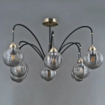 IL0433-8PSQ-79 BK AB светильник потолочный ILLUMICO, E27х8