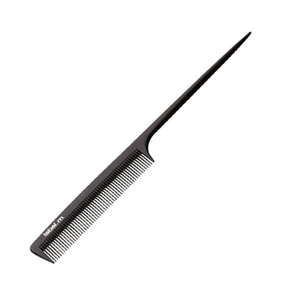 Расчёска с хвостиком карбон антистатик Label.m Tail & Comb Anti Static LMTCAS01