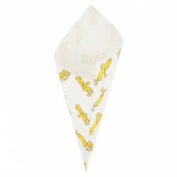 Конус Chips для снеков/фри/орешков 70 гр, жиростойкий пергамент, 20*14 см, 250 шт/уп, Ga
