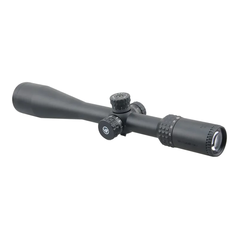 Прицел Vector Optics Sentinel-X 10-40x50, SF, COM-25M - вид сзади сбоку, окуляр и кольцо кратности
