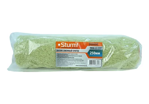 Валик сменный "SYNTEX" 250 мм, D 48 мм, ворс 18 мм, ручка D 8 мм Sturm!, без ручки