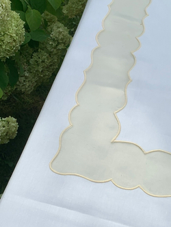 Скатерть 180x270 и 12 салфеток Palombella Tamigi Elite шампань