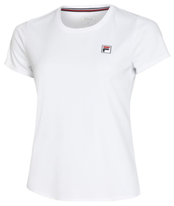 Женская теннисная футболка Fila Leonie - белый