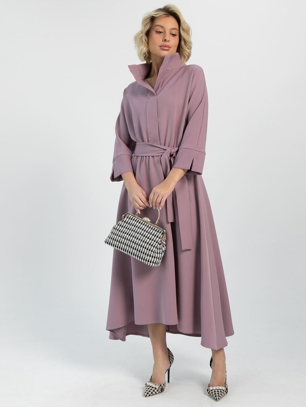 Платье Лорита (серо-сиреневое) П16425-16М LT Collection