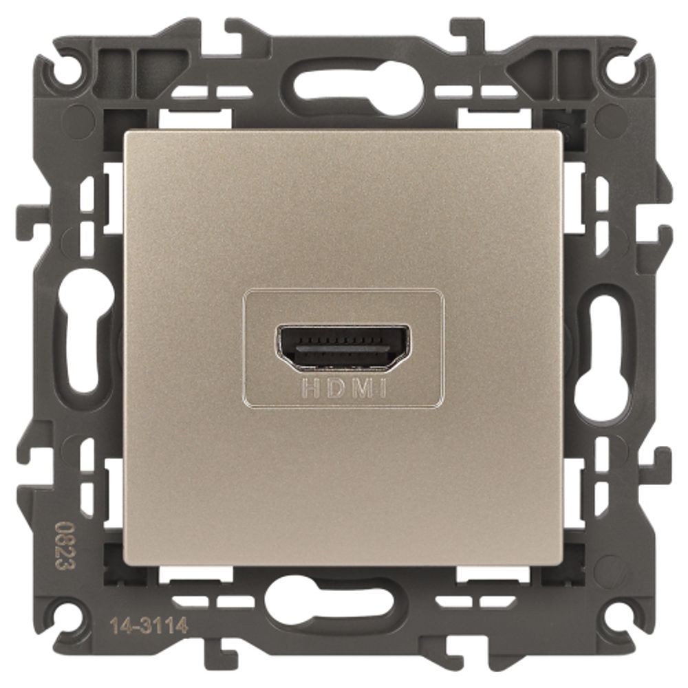 Розетка ЭРА Elegance 14-3114-04 HDMI IP20 шампань | Эра Elegance