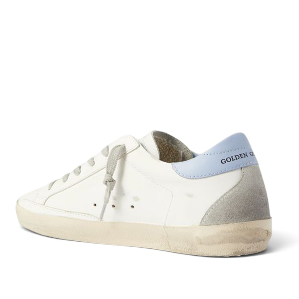 Women’s Super Star with suede star and blue heel tab