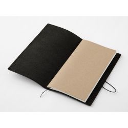 Кожаный блокнот Traveler's Company 220х120х10 мм на резинке Black (13714-006) 4