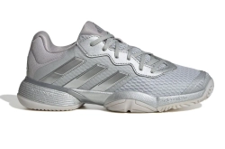 Детские теннисные кроссовки Adidas Barricade K - silver metallic/silver metallic/dash grey
