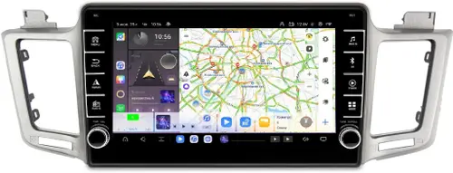 Магнитола для Toyota RAV4 XA40 2012-2019 - Kuberg SF-1610 (кнопки и крутилки) Android 13, Быстрая, CarPlay, 4G SIM-слот