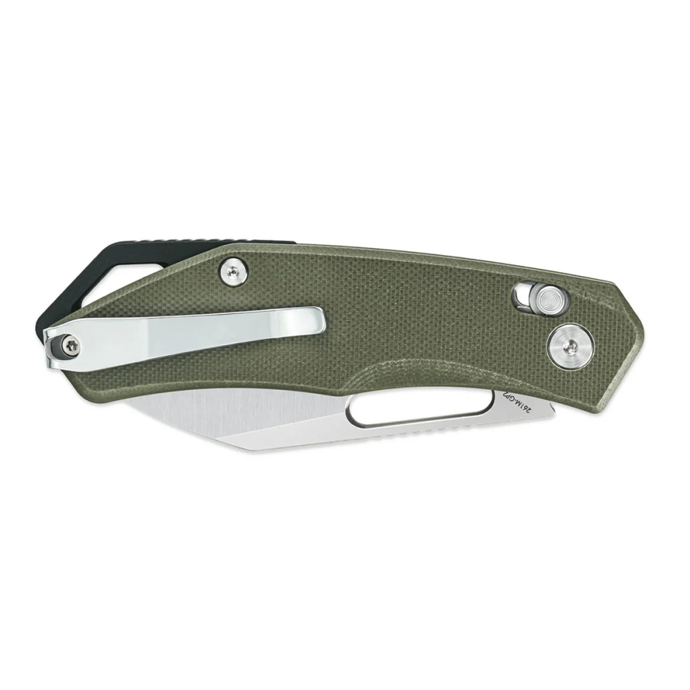Нож складной SRM 261M-GP2 Cub Beadblast (140Cr Laminated, Green G10)