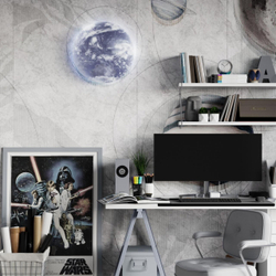 3085/CLN PALE SN 118 Светильник пластик/белый/синий LED 36Вт 4000К D330 IP43 SPACE