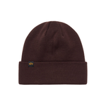 Шапка Alpha Industries Essential Short Cuff Beanie Cocoa (Коричневая)