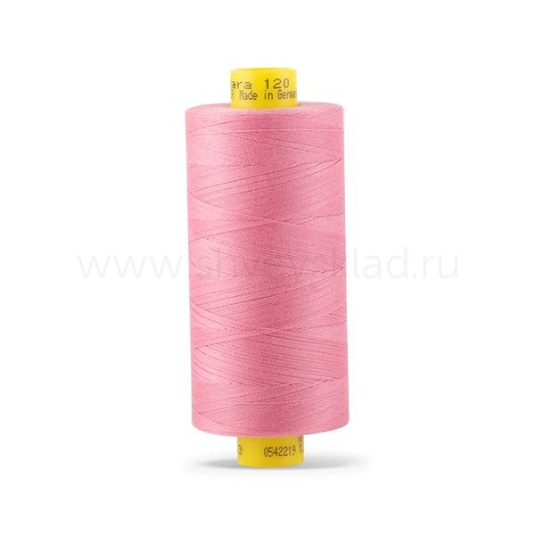 Нитка Gutermann Mara 120 (1000 метров), 1 кат., универсальная | 663 т.розовый