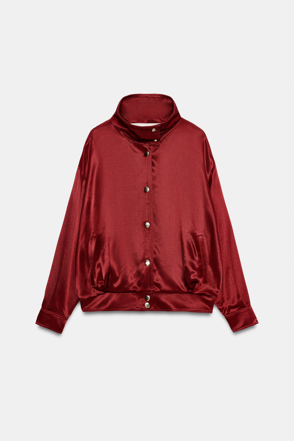 БОМБЕР С ВОРОТНИКОМ-СТОЙКОЙ — ZARA
