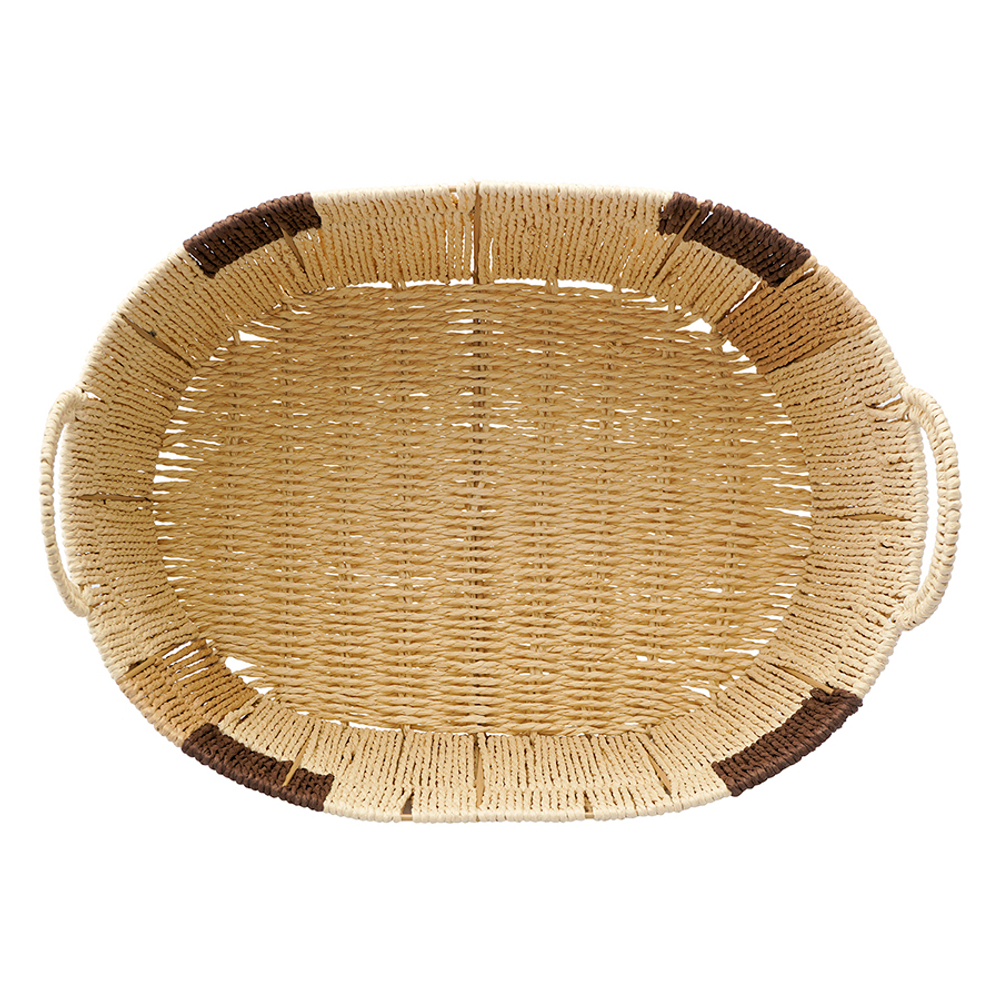 Корзина плетеная овальная bodhran chocolate из коллекции ethnic, размер l