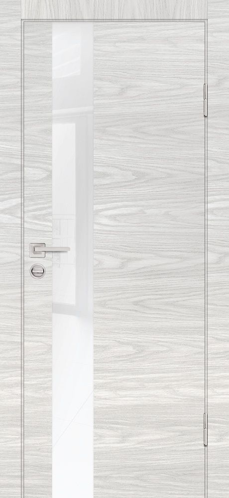 Дверь P-10 / Цвет Дуб скай бежевый / белоснежный лакобель / Двери PROFILO PORTE Дверь P-10 / Цвет Дуб скай бежевый / белоснежный лакобель / Двери PROFILO PORTE