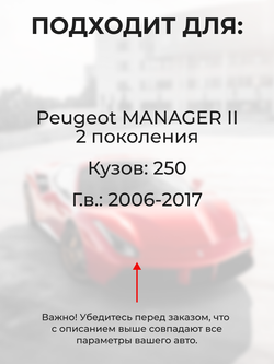 Ремкомплект ограничителей дверей Peugeot MANAGER (II) [Кузов: 250] (2 двери, тип 14) 2006-2017