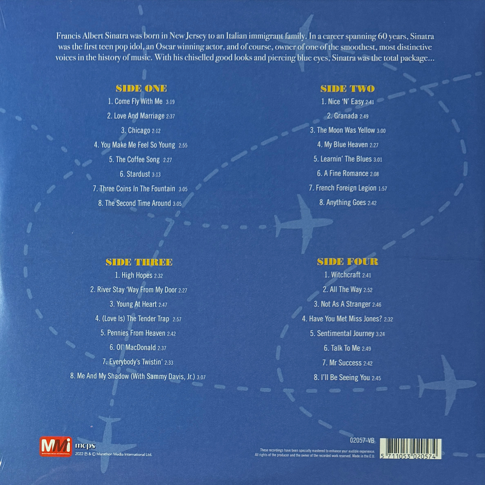Виниловая пластинка Frank Sinatra ‎– Come Fly With Me 2LP