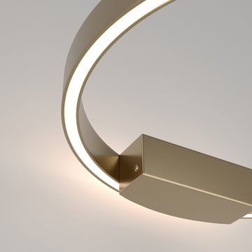 Настенный светодиодный светильник 24W 2600К/3500К MOD058WL-L25BSK латунь Rim Maytoni