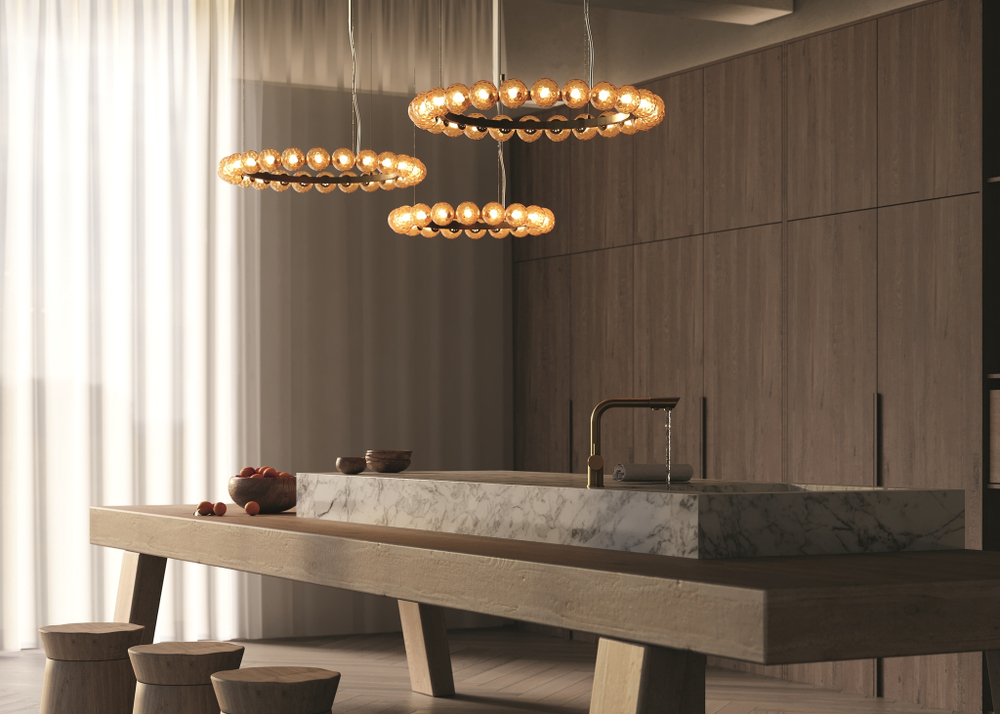 Подвесной светодиодный светильник Maytoni Ambre MOD331PL-L42BS3K