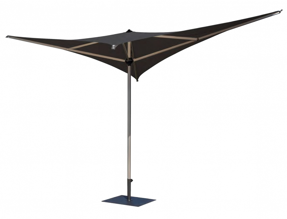 Зонт-парусник 2х2 м Scolaro Vela Titanium, титан, антрацит