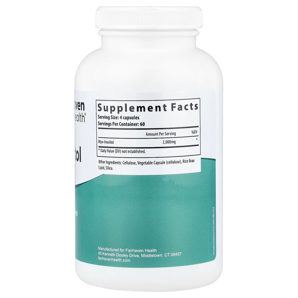 Fairhaven Health, мио-инозитол, 240 капсул (500 мг в 1 капсуле)