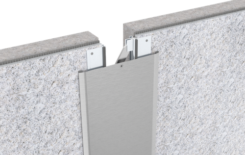 Профиль DEWMARK Wall AV 23 — накладной сейсмостойкий профиль для деформационных швов стен, шов 50–1000 мм