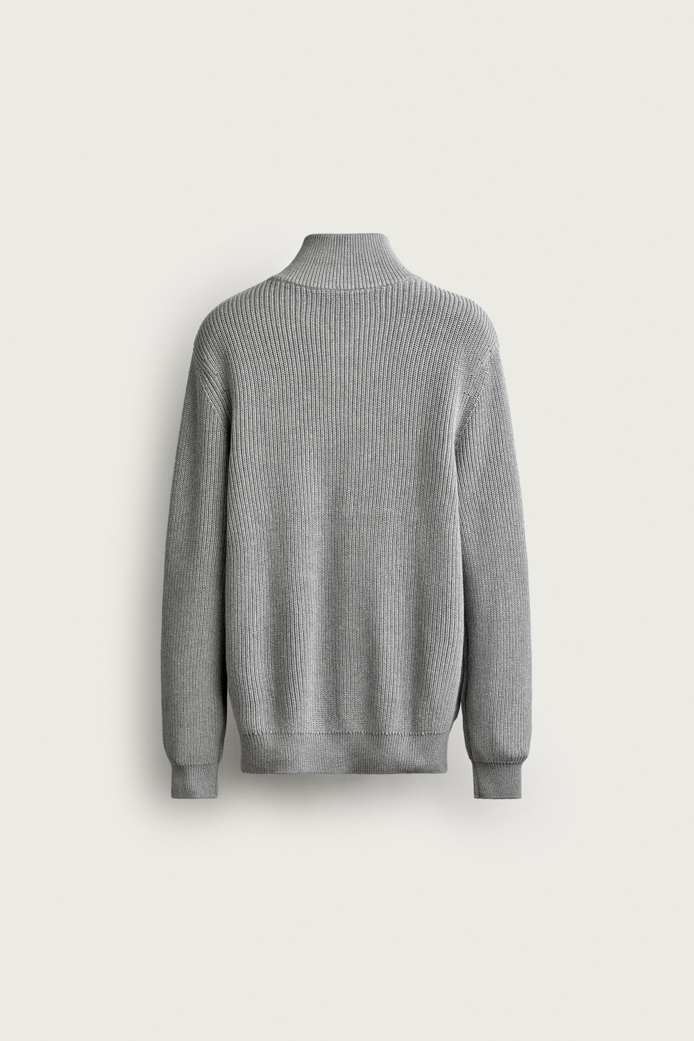 СВИТЕР ИЗ ХЛОПКА В ЖЕМЧУЖНУЮ ВЯЗКУ НА МОЛНИИ — ZARA