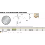 Пила продольно чистовая D300x30x3,2 Z20+2+2 DIMAR 90400356
