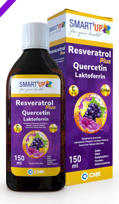 Smart'UP, Resveratrol plus Quercetin Laktoferrin 150 ml | Smart'UP, Resveratrol plyus Kversetin Laktoferrin bilan 150 ml